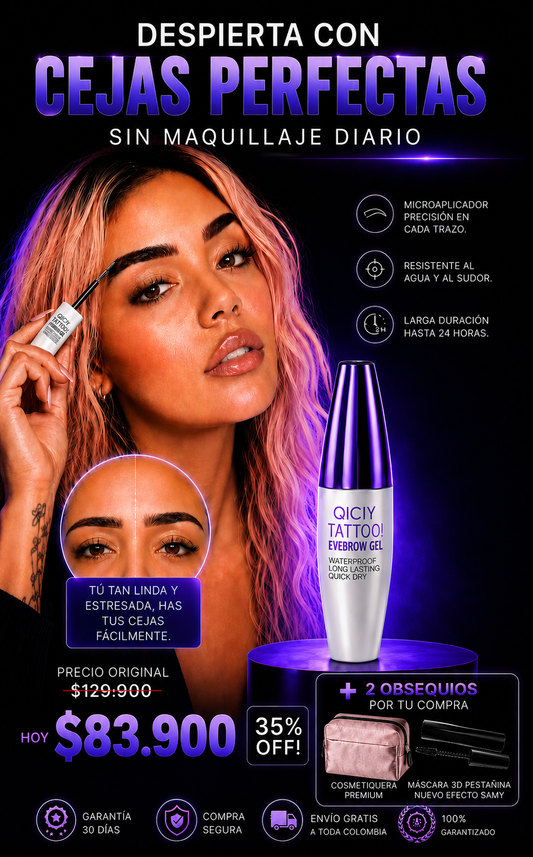 QICIY TATTOO ® Cejas Perfectas Instantaneas Sin Estrés Ni Técnica